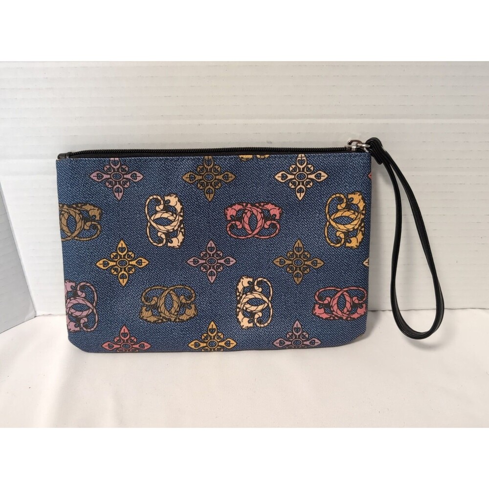 SHARIF  Double Leopard Print Clutch Wristlet Rare Style NWOT